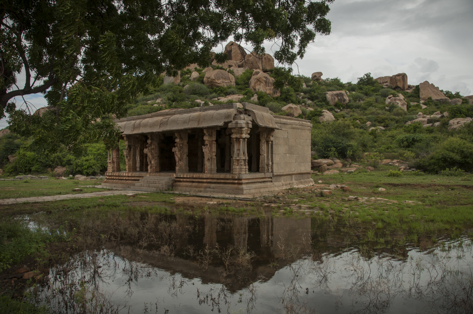 Accidental temple ponds